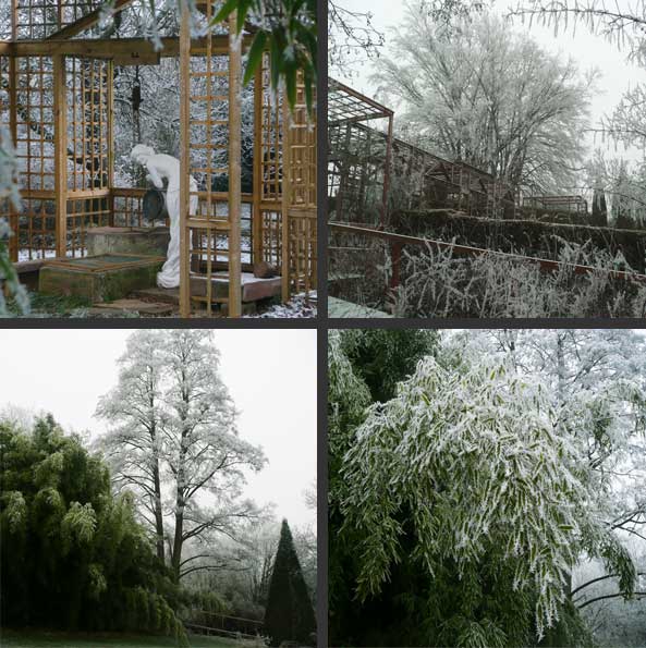 Dame blanche et jardin blanc